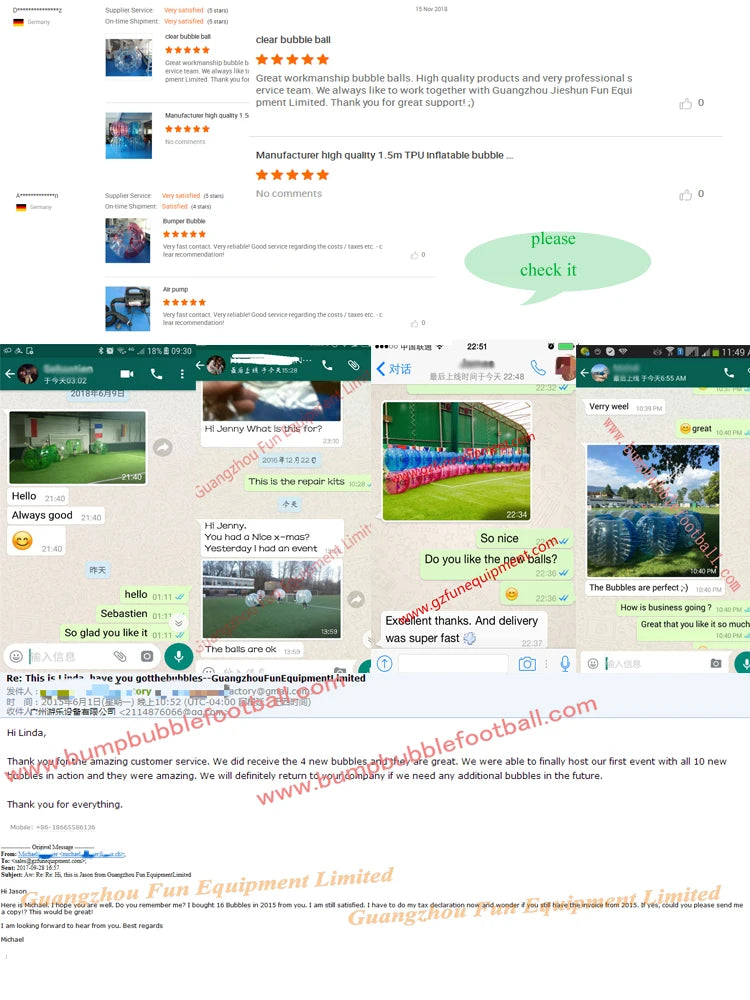 First Class Material TPU Inflatable Bumper Ball Half Color Inflatable Bubble Soccer Balloon for Sale