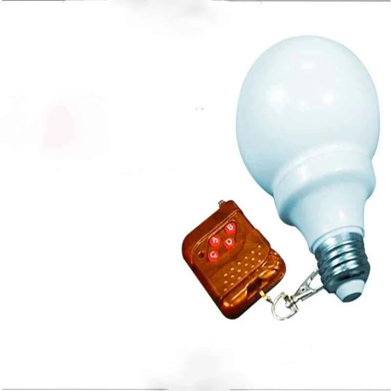 Remote Light Bulb Magic Trick 4 Colors Light Magic Props Colorful Light Bulb Close Up Stage Magicprops Magician Illusions G8271