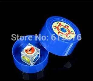 See Through Dice in the Box Magic Tricks Prediction Emotional Dice Magia Close Up Gimmick Prop Mentalism Comedy Toy For Kid