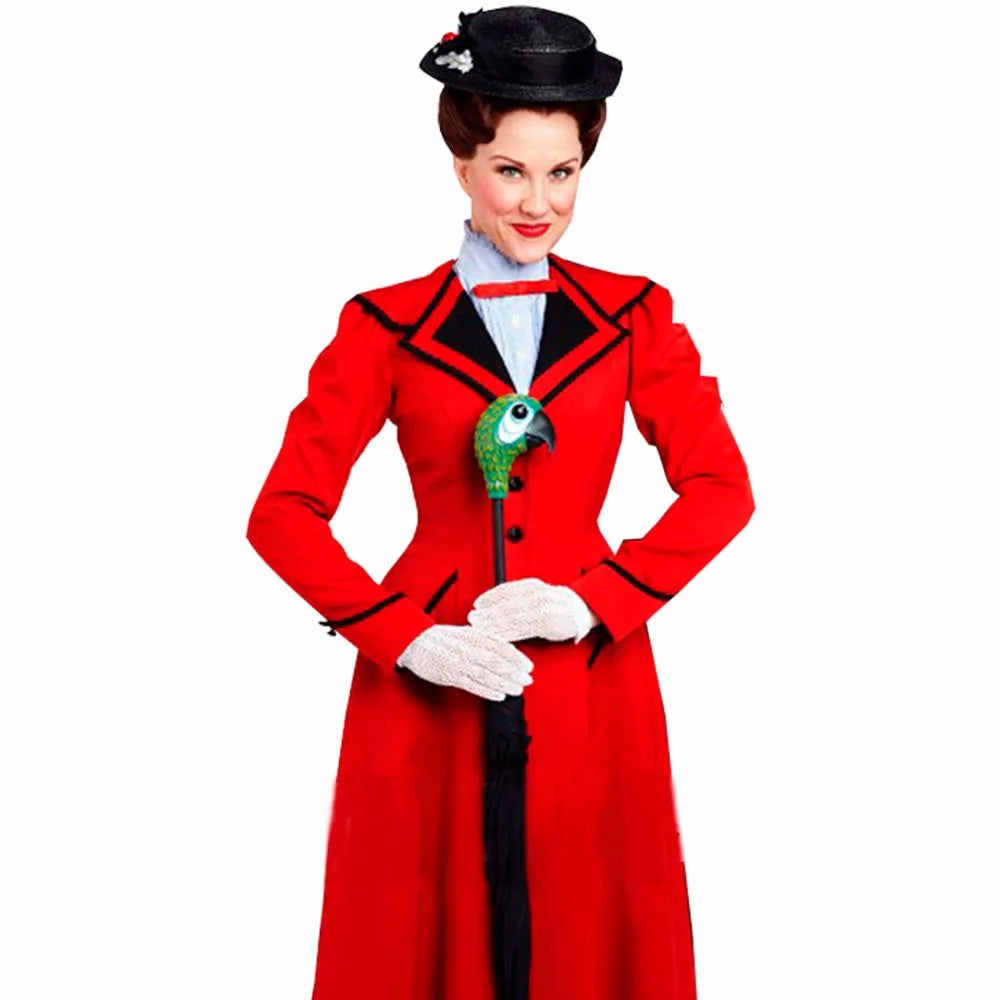 2025 Mary Poppins Cosplay Costume Jacket Dress Adult Halloween Costume Cosplay Multi-Styles For Choosing - Big Tim's Magic Emporium