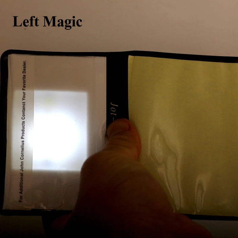 1 Set Light Prediction Holder(Charged Version)- Magic Tricks Optical Prediction Wallet Magic Props Close Up Magic G8080 - Big Tim's Magic Emporium