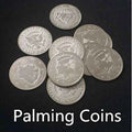 Palming Coins(Half Dollar Version)- Metals,super thin,10pcs,magic trick,gimmick,accessories,mentalism. classic toys