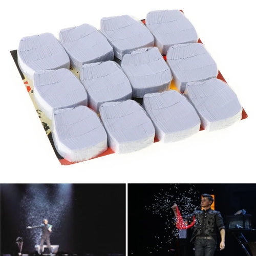 12PCS/Set Finger Magic Tricks White Snowflakes Magic Props Toys Snow Storm Snow Paper Illusion Tricks Classic Toy Christmas Gift - Big Tim's Magic Emporium