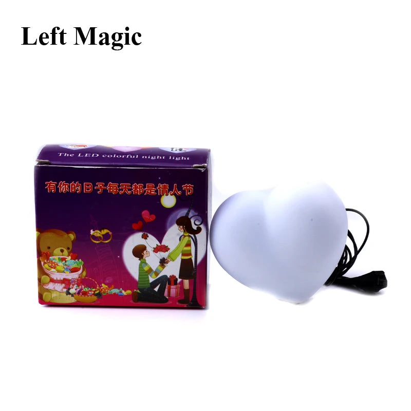 Heart Light (Red Color) Magic Tricks Appearing Lighting Stage Close Up Party Gimmick Props Lovely Comedy Accessories G8116 - Big Tim's Magic Emporium