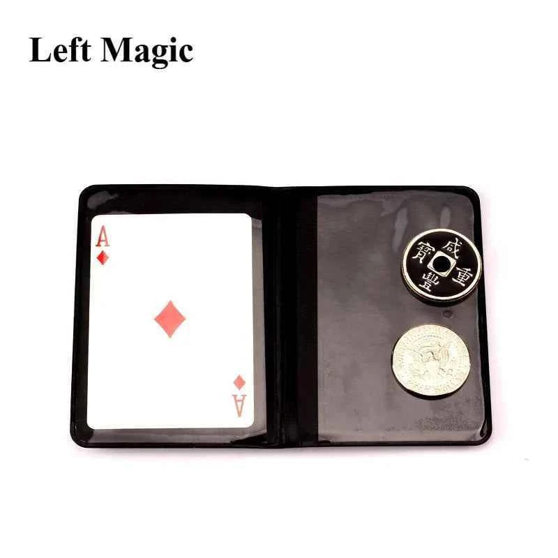 leather Coin Magic Tricks Mental Ancient Coins Magic Coins Coin Transposition Accessories Close Up Magic Props Illusions