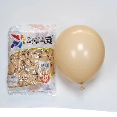 100pcs/bag 10 Inch Fengche Thickened Matte Color Round Latex Balloon for Birthday Wedding Balloons Decoration