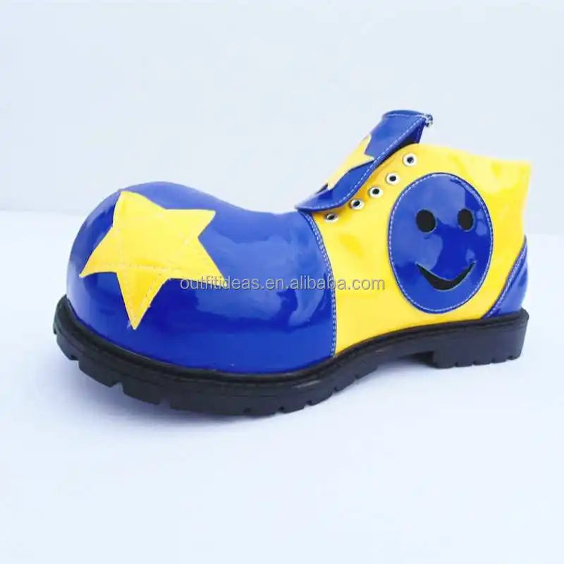 New With Box Unisex Men Trendy Dress Witch Magic Clown Shoes Halloween Party Shoes Circus Fancy Dress Burlesque Clown Shoes