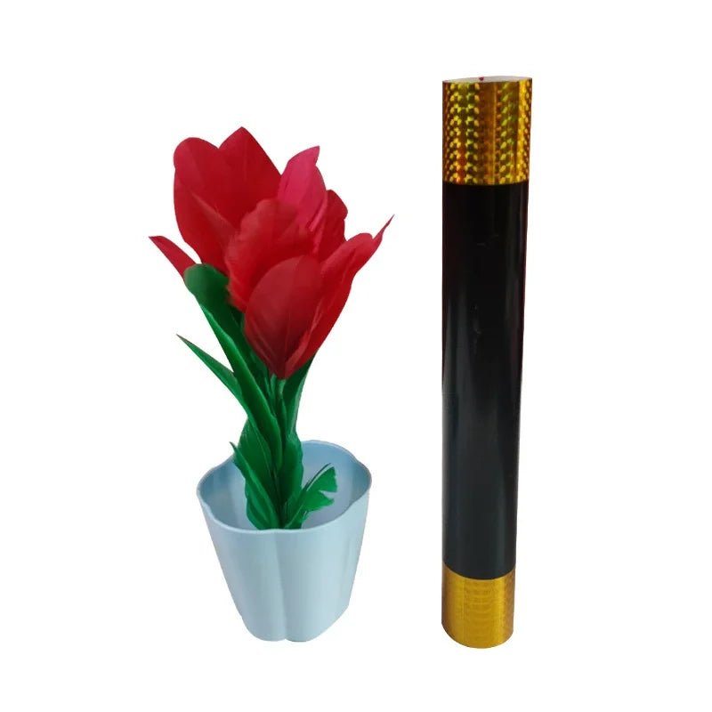 1Set Magic Wand Turns Into Four Flower Cane to Flowers Magic Tricks Stage Wand Magia Mentalism Illusion Gimmick Props Magician