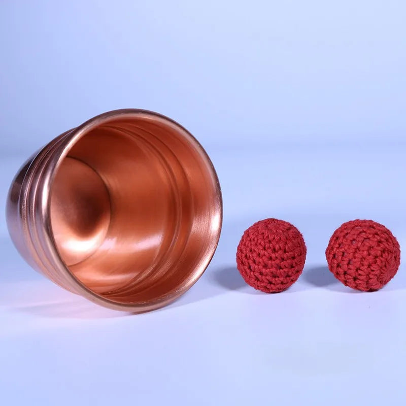 BrilliantMagic Copper Chop Cup Close-Up Magic Tricks for Magicians with Tutorial and Stage Gimmick Unisex Ages 14+