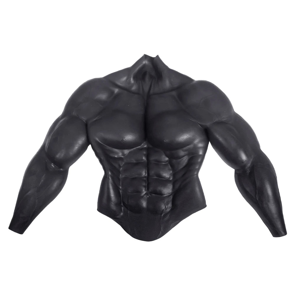 Upgraded Silicone Muscle Body Suit With Arms for Male Realistic Fake Belly Breast Form Macho Muscle Men Cosplay Costumes