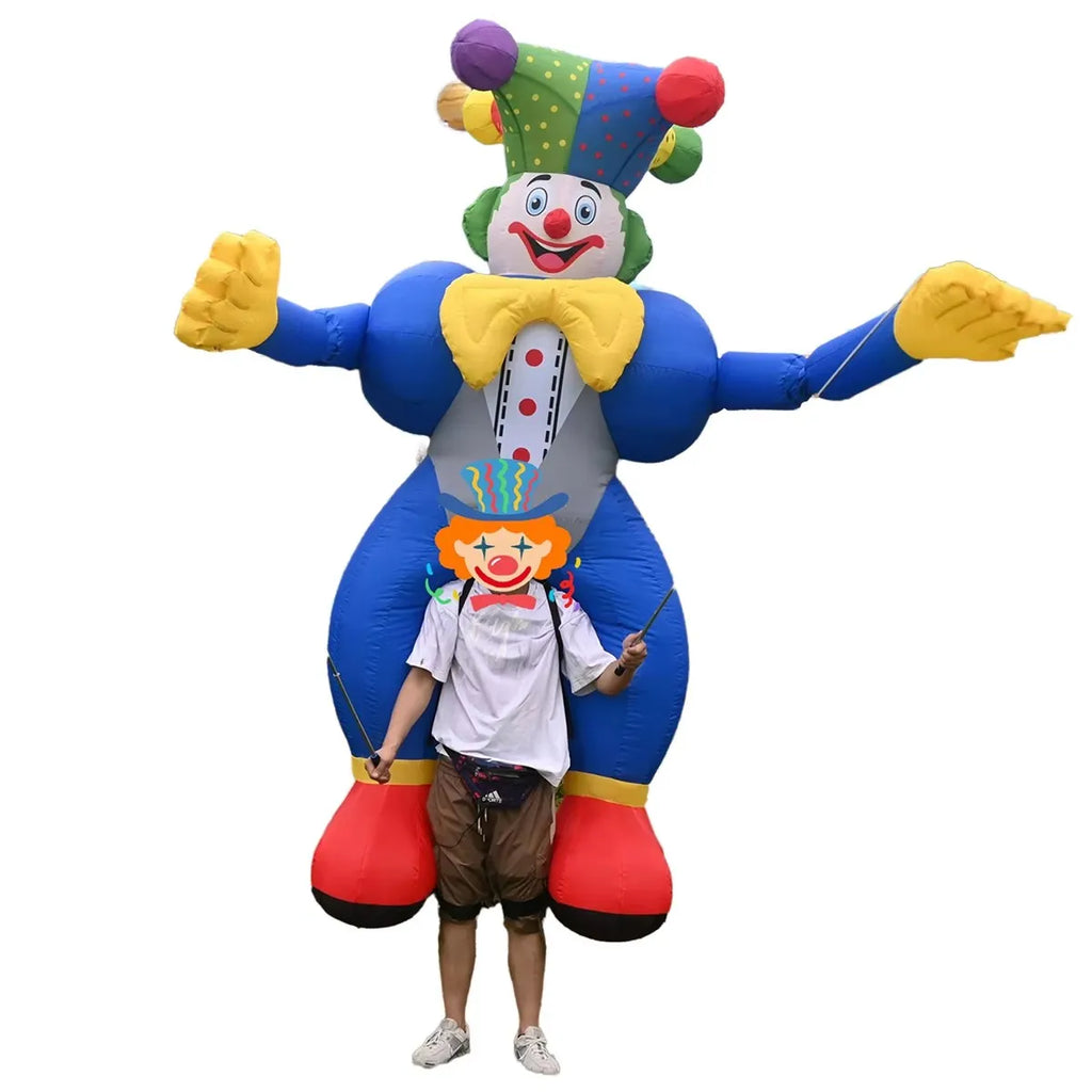 3/3.5m High Inflatable Clown Cartoon Puppet Suit Carnival Parade & Festival Decoration Essential