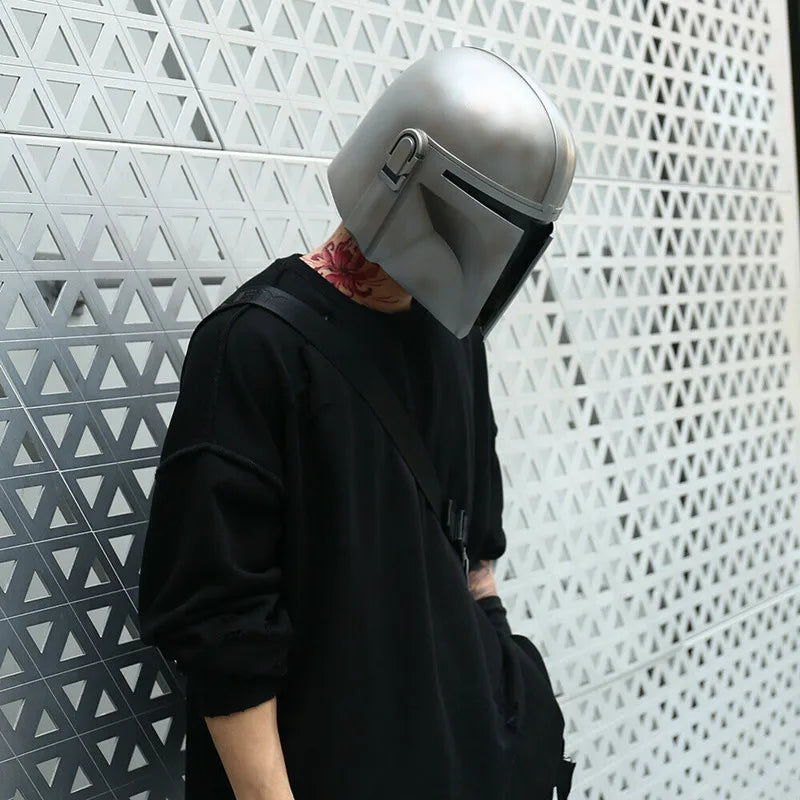 Movie Boba Fett Cosplay Mask Helmets PVC Masks Props Halloween Mask for Face with Eye Shield Anime Robot Full Masks Boba Fett - Big Tim's Magic Emporium