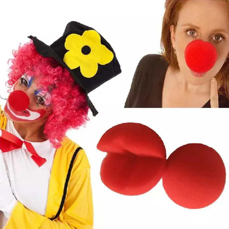 Bounce Sponge Ball Cosplay Halloween Props Clown Red Nose Joke Factory Wholesale Custom Miniature Funny Toys for Kids