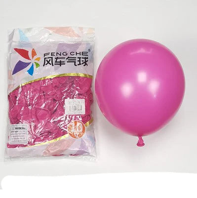 100pcs/bag 10 Inch Fengche Thickened Matte Color Round Latex Balloon for Birthday Wedding Balloons Decoration