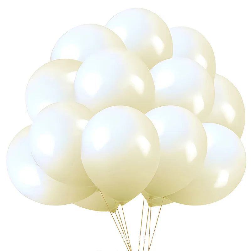 20pcs Pearl Latex Balloon Blue Helium Ball for Wedding Adult Birthday Party Baby Shower Graduation Chinese New Year Decoration