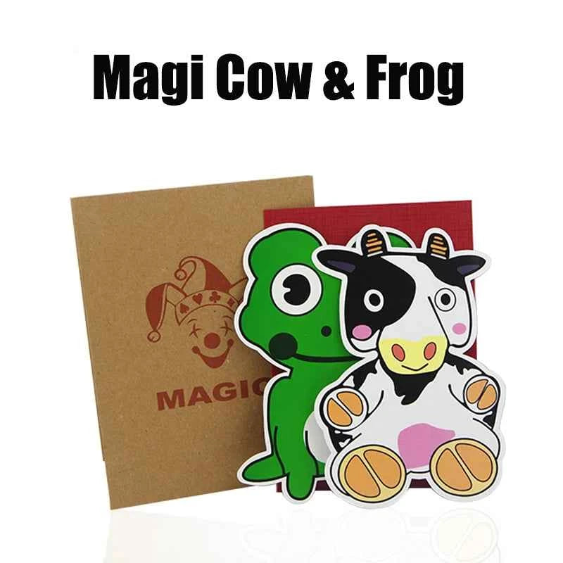 Magi Cow and Frog (Small) Magic Tricks Comedy Quick Change Card Magia Magiciain Mentalism Stage Illusions Gimmick Props Easy Do
