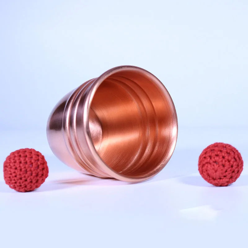BrilliantMagic Copper Chop Cup Close-Up Magic Tricks for Magicians with Tutorial and Stage Gimmick Unisex Ages 14+