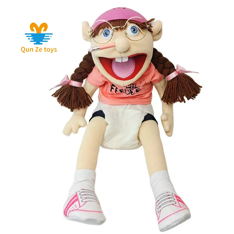 2023 Funny Human Soft Stuffed Plush Toy Educational Plush Toys Hand Puppet Jeffy Puppet