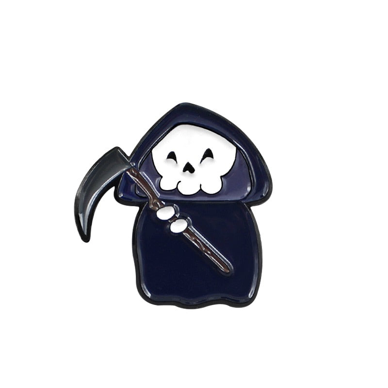 Trick-or-Treat Halloween Enamel Pin