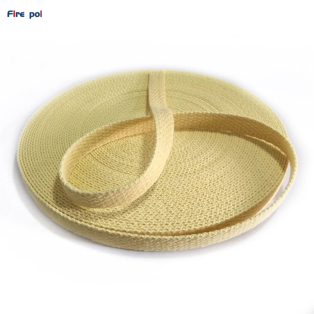 Fire Props Maker Material Flow Juggling Art Sideshow Performer Fire Poi Fire Sword 3/4'' Aramid Webbing 19*3mm Pure Kevlar Wick - Big Tim's Magic Emporium