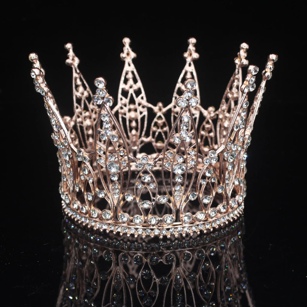 Bridal Rhinestone Tiara Crown for Weddings, Prom & Pageants