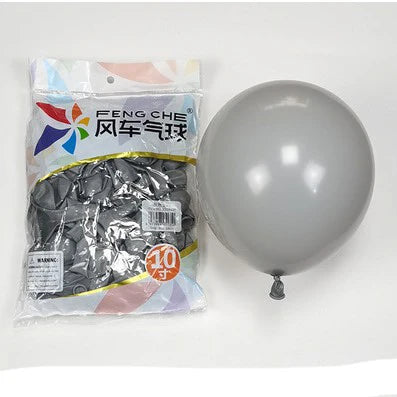 100pcs/bag 10 Inch Fengche Thickened Matte Color Round Latex Balloon for Birthday Wedding Balloons Decoration