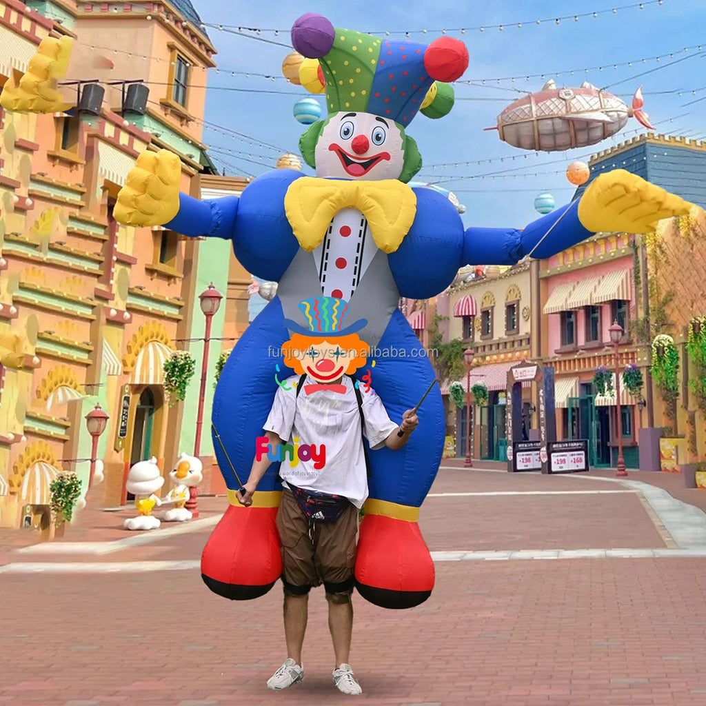 Outdoor Super Circus Clown air Blow up Inflatable Clown Puppet Inflatable Puppets for Parade