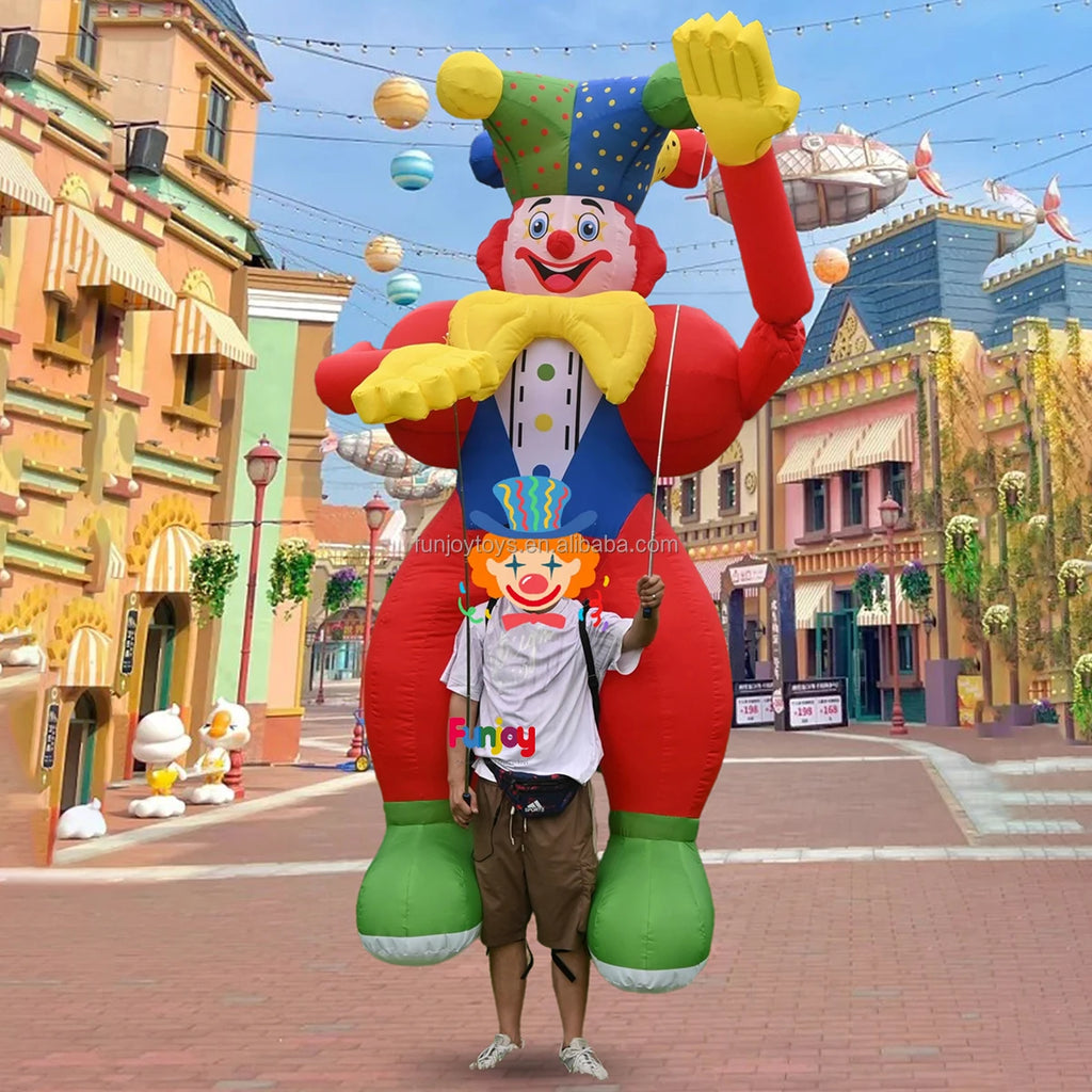3/3.5m High Inflatable Clown Cartoon Puppet Suit Carnival Parade & Festival Decoration Essential