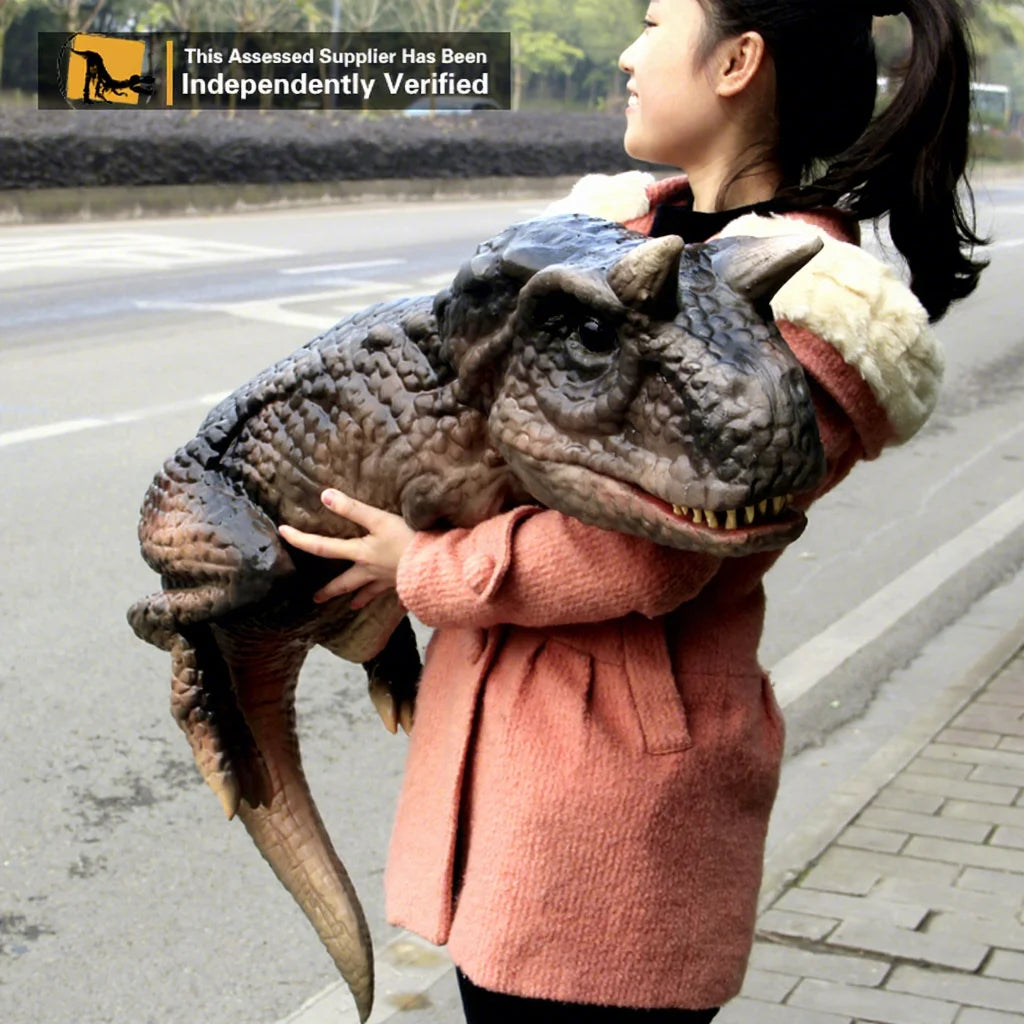 MY-Dino D29-3 Realistic Latex Dinosaur Carnotaurus Hand Puppet