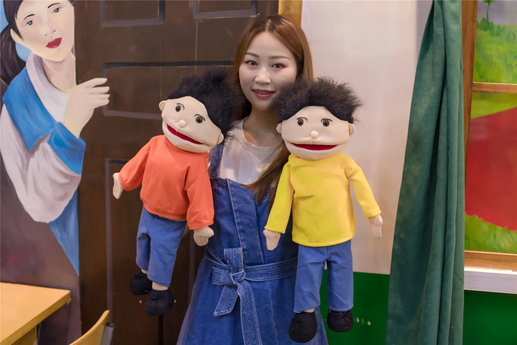Kindergarten Educational Hand Puppet For Boy Girl Large Plush Puppet Doll Story Language Plush Toy for Kids Christmas Gifts - Big Tim's Magic Emporium