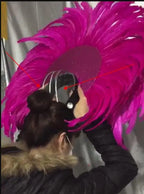 FASHIONABLE AND EXQUISITE HEADDRESS FEATHERS SAMBA DANCE CARNIVAL HALLOWEEN PARTY LATIN DANCE BAR PERFORMANCE HAT MASQUERADE