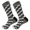 Men's Funny Socks Fine Paragraph Diamond Pattern Argyle Three-dimensional Tube Geometric Funny Large Size Combed Cotton - Big Tim's Magic Emporium