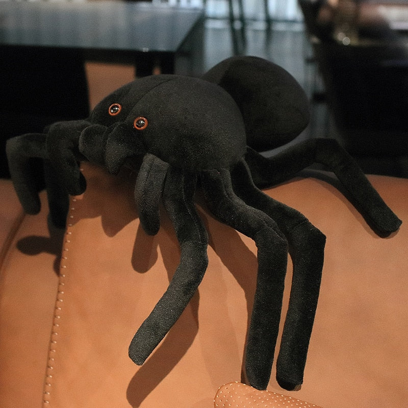 Black Spider Scary Toy for Halloween