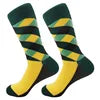 Men's Funny Socks Fine Paragraph Diamond Pattern Argyle Three-dimensional Tube Geometric Funny Large Size Combed Cotton - Big Tim's Magic Emporium