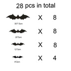 3D Bat Wall Stickers
