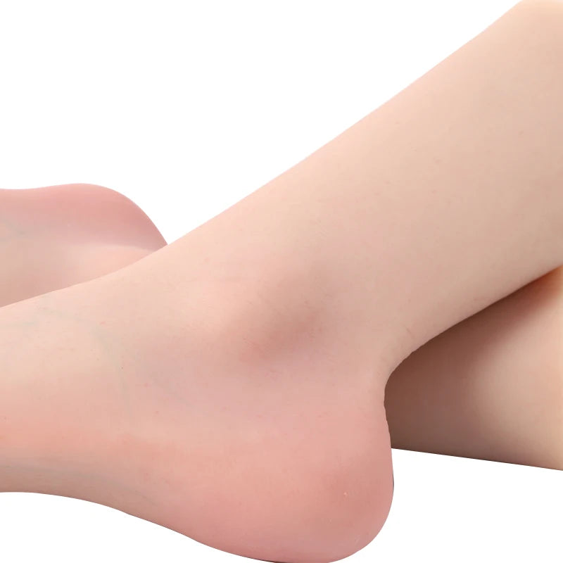 Top Quality Silicone Female Mannequin Short Leg Lifelike Legs Mannequins Woman Feet Shoes Socks Display Model