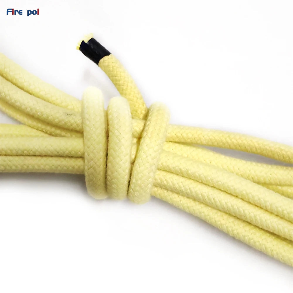 Fire Juggling Prop Material Fire Show Performer Props Maker Fire Dance Equipment 3/8'' Aramid Rope 10mm Pure Kevlar Rope