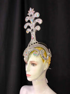 The Stardust Samba Queen – Premium Feathers & Rhinestones Carnival Headdress