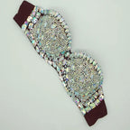 Premium All-Over Rhinestone Glamour Set – High-Brilliance Crystal Costume Top & Belt Set for Showgirls, GoGo Dancers & Raves