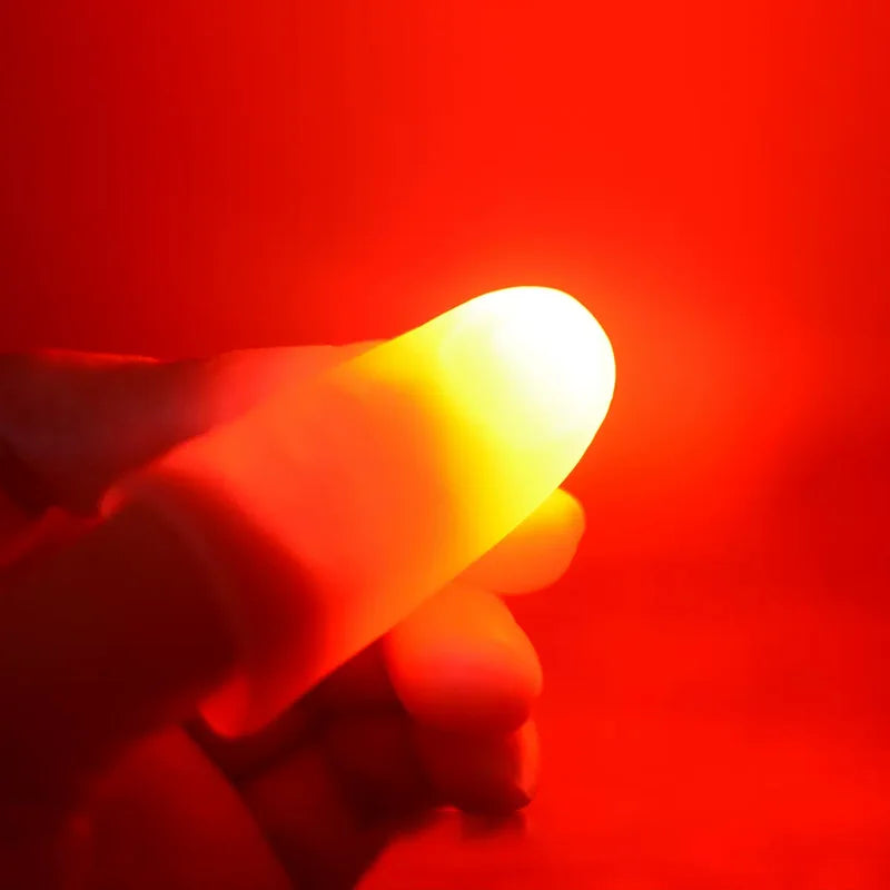 Light-Pair Set Charging Brilliant Magic Light  Magic Tricks Thumb Tips for Stage D'lite  Props Gimmicks Illusions Accessory