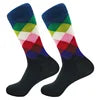 Men's Funny Socks Fine Paragraph Diamond Pattern Argyle Three-dimensional Tube Geometric Funny Large Size Combed Cotton - Big Tim's Magic Emporium