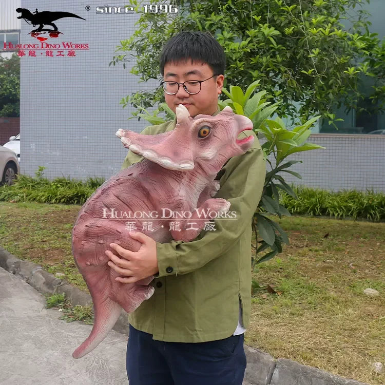Realistic Handmade  Baby Dinosaur Robot Puppet Model