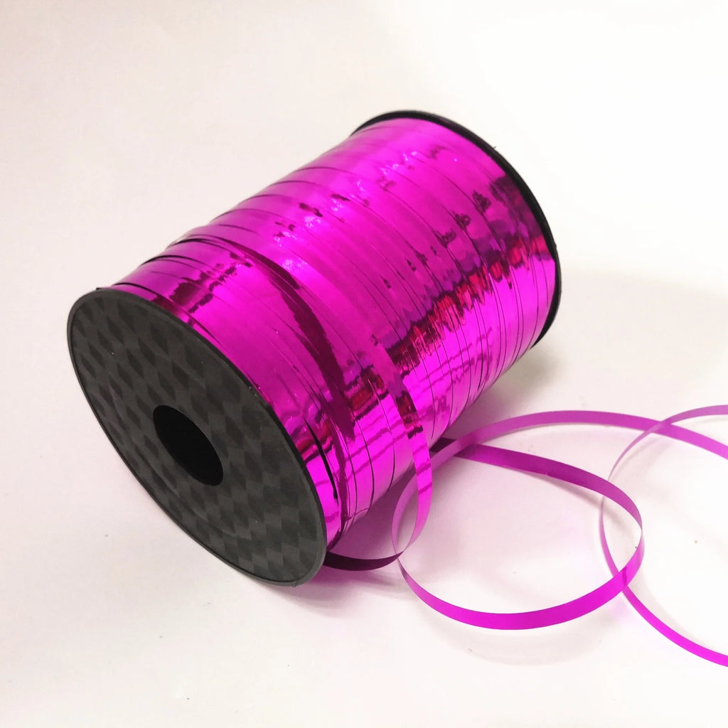 500 Yards Shiny Metallic Gold Crimped Curling Ribbon Balloon String Roll for Gift Wrapping Party Promotional Party Supplies