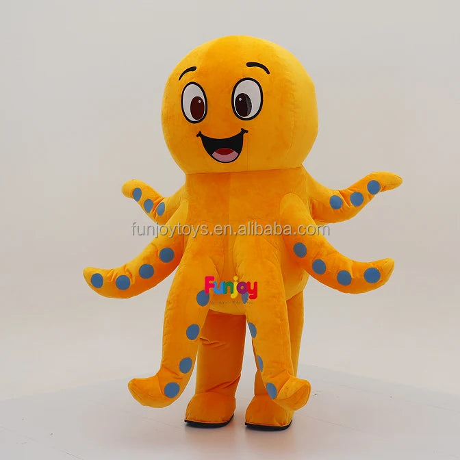 Adult Full Body Inflatable Octopus Costume Walking Ocean Animal Mascot Suit for Party & Entertainment - Big Tim's Magic Emporium