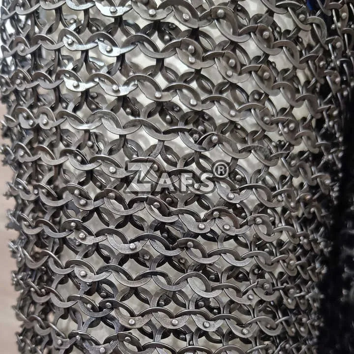 Chainmail Shirt Handcrafted Mild Steel Traditional European Medieval Armour Historical Reenactments Cosplay Costume Metal Crafts
