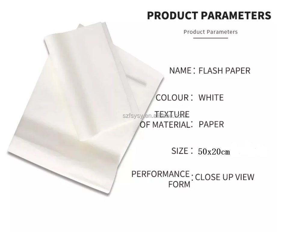 Extra Magic Flash Paper 5 PCS of PACKS for Fireball Stick Magic Shooting Wand