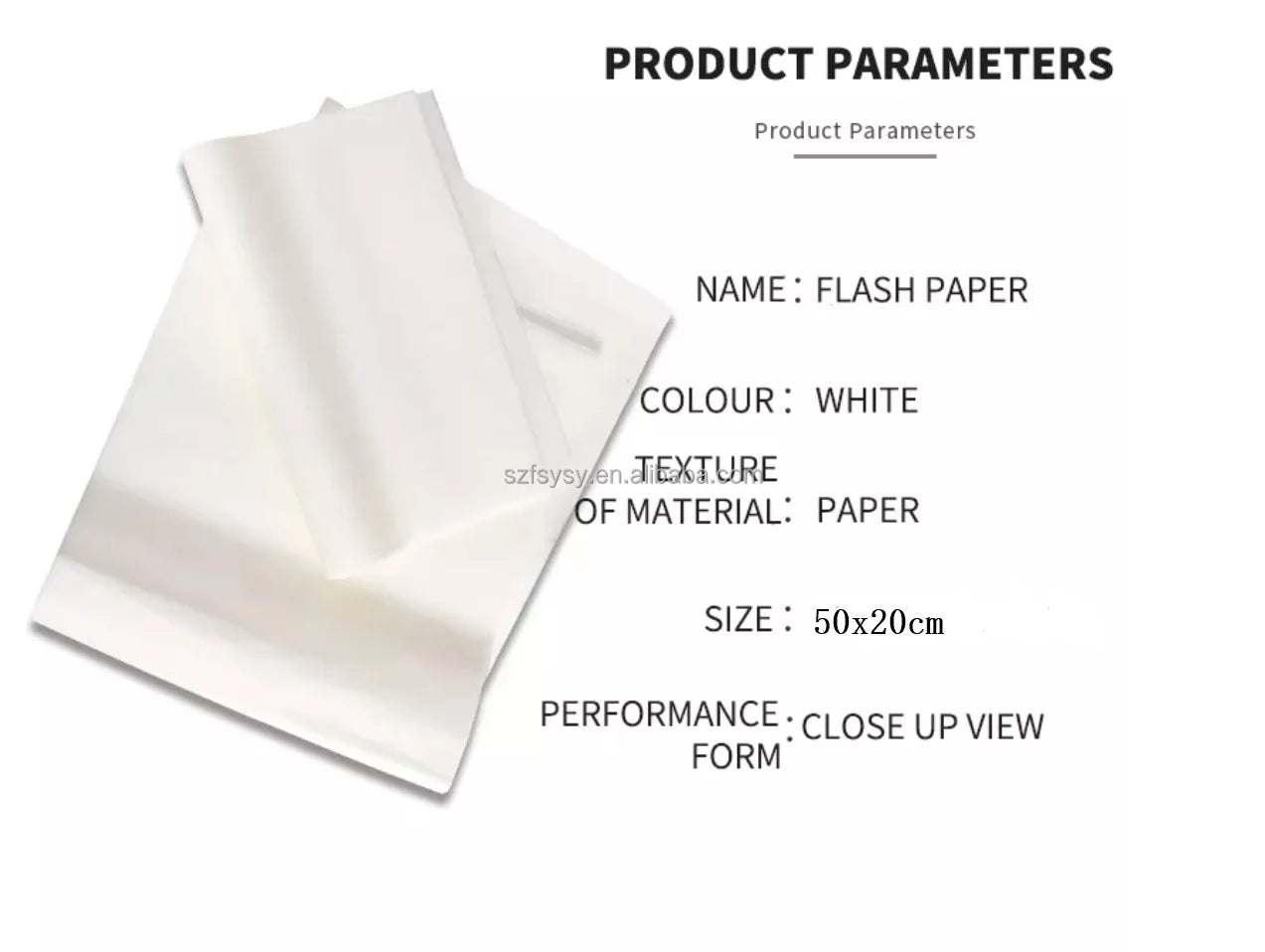 Extra Magic Flash Paper 5 PCS of PACKS for Fireball Stick Magic Shooting Wand