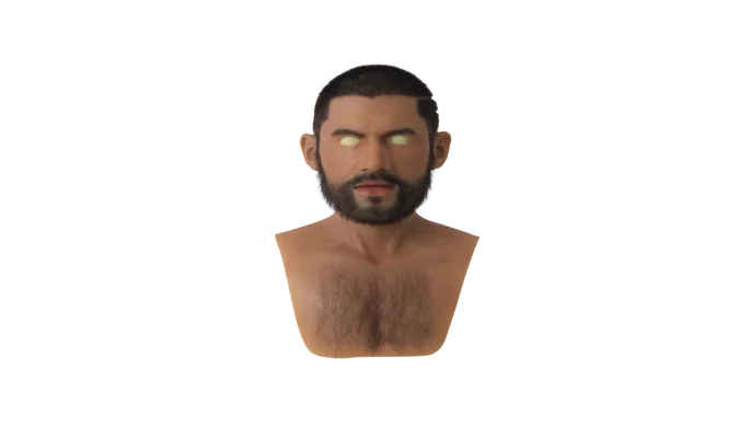 Artificial Silicone Male Mask Real Silicon Young Man Head for Human Face Cosplay Crossdressing Party Transgender Movie
