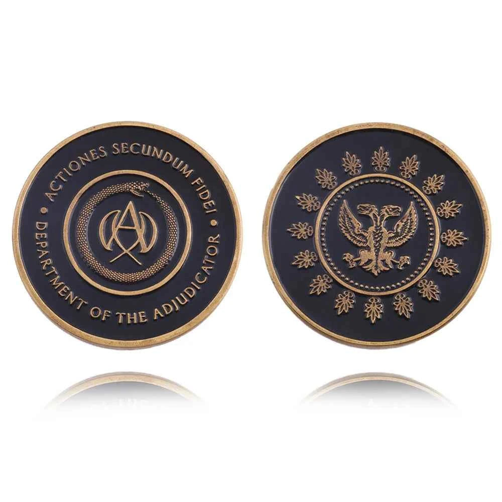 Movie John Wick Can Open Coin Big Size Badge Sofia Blood Oath Marker Keanu Reeves Continental Hotel Adjudicator Cosplay Jewelry