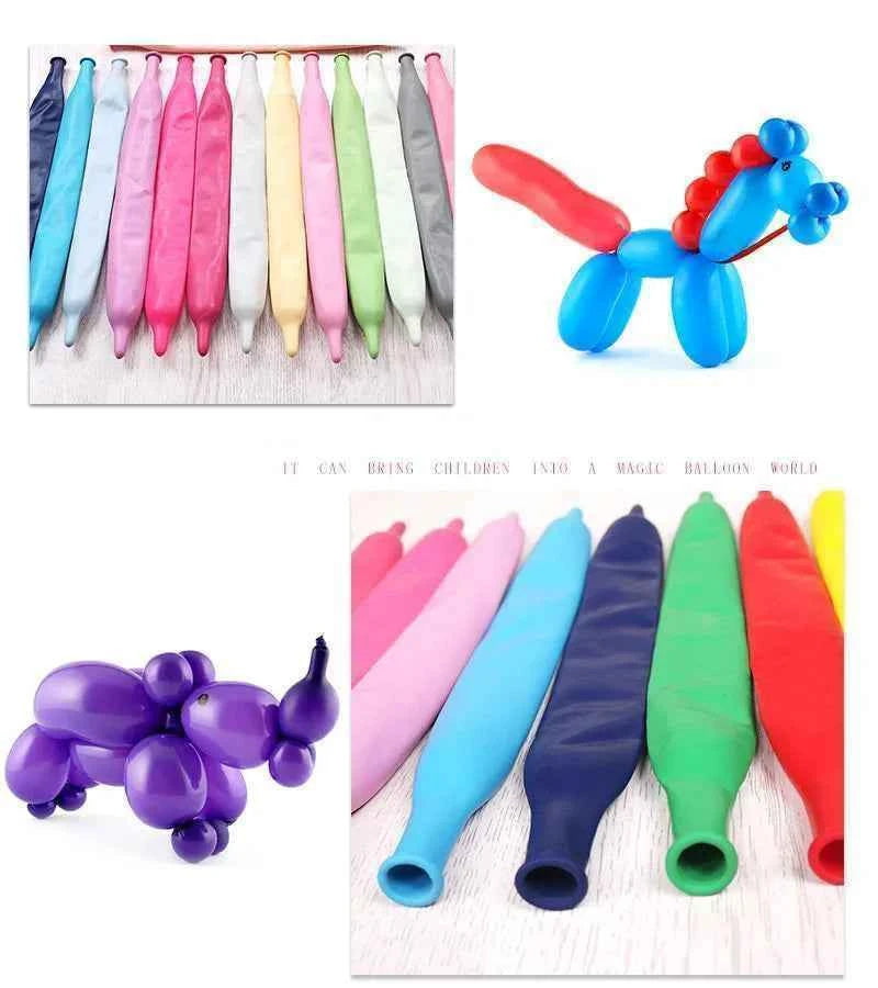 660 Long Magic Balloons 10pcs Tying Twisting Balloon Creative Variety Modeling Big Magic Balloon Wedding Birthday Decoration